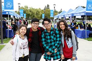 Photo showing smiling students