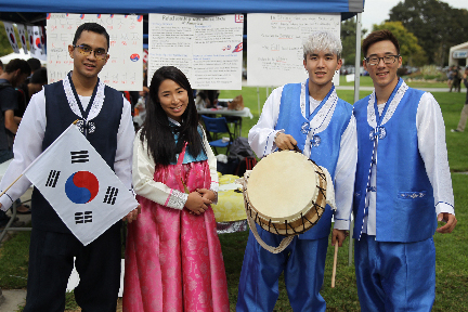 Photo of students at a club event