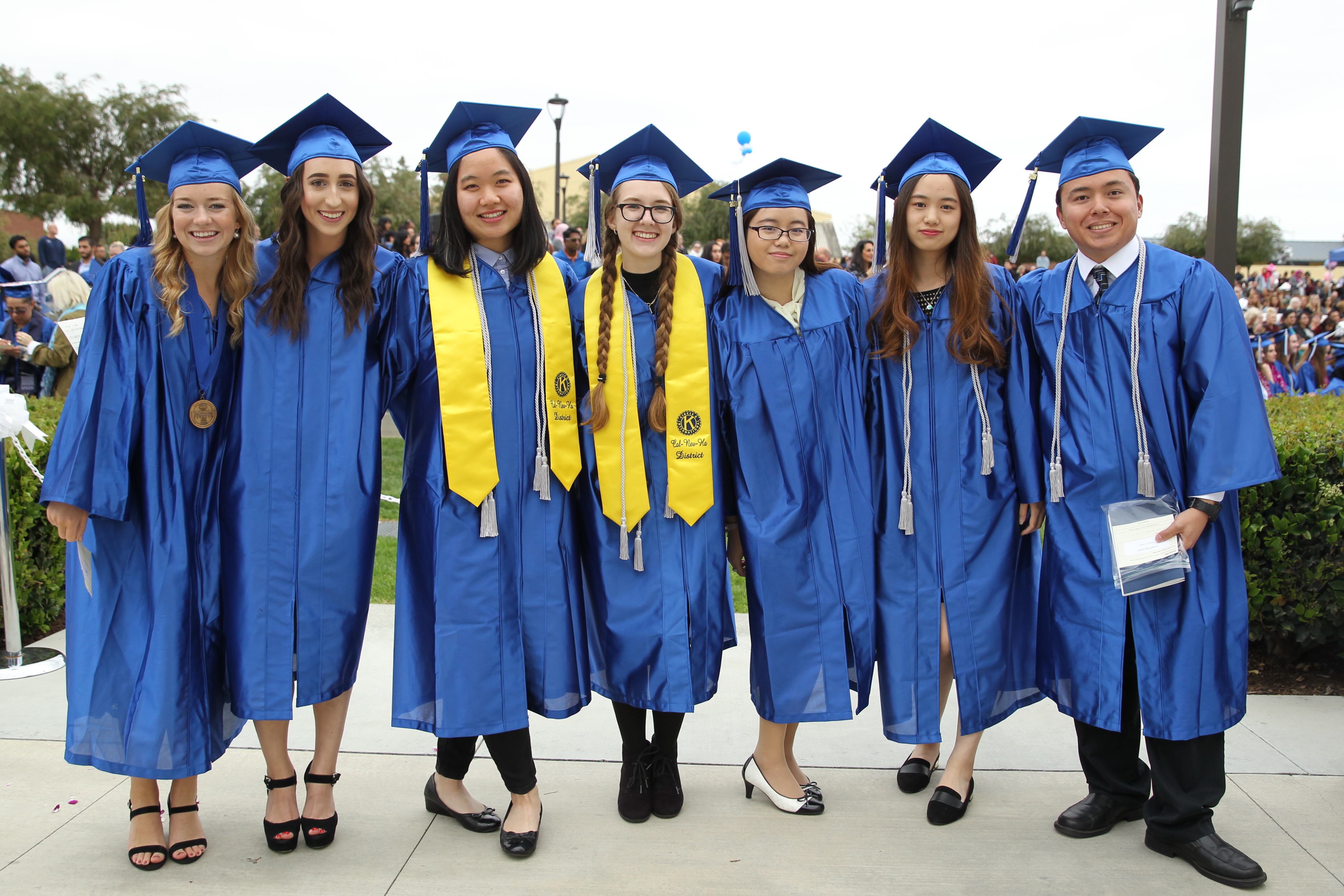 Photo of a student at commencement