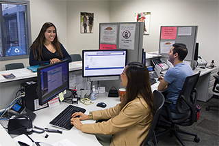 Photo of financial aid office staff